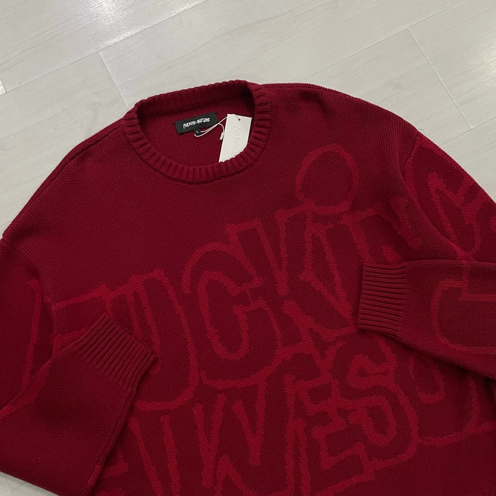 Fucking Awesome - PBS Knit Sweater (Red)